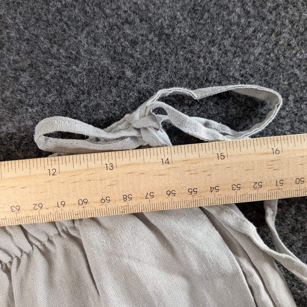 Zara Light Gray Linen pants - Picture 9 of 10